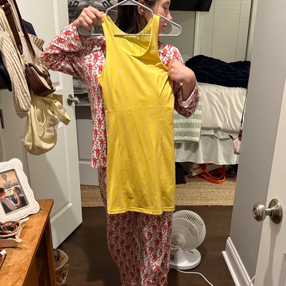 Yellow outdoor voices athletic dress